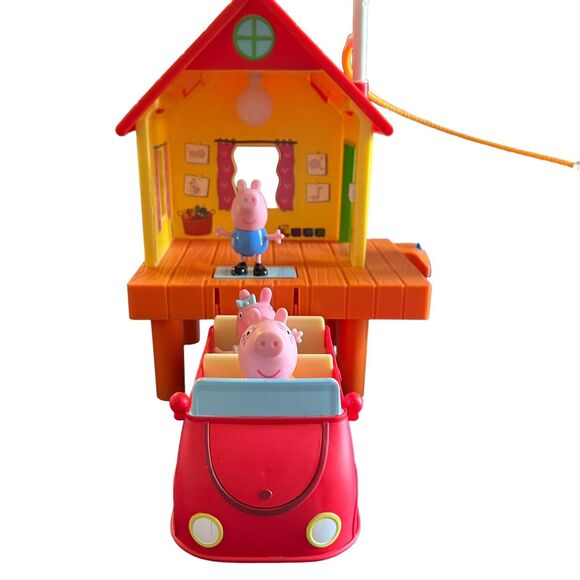 Peppa Pig Treehouse George's Fort, Family Car,School Playgroup,3Figures SOUNDS - Picture 3 of 16